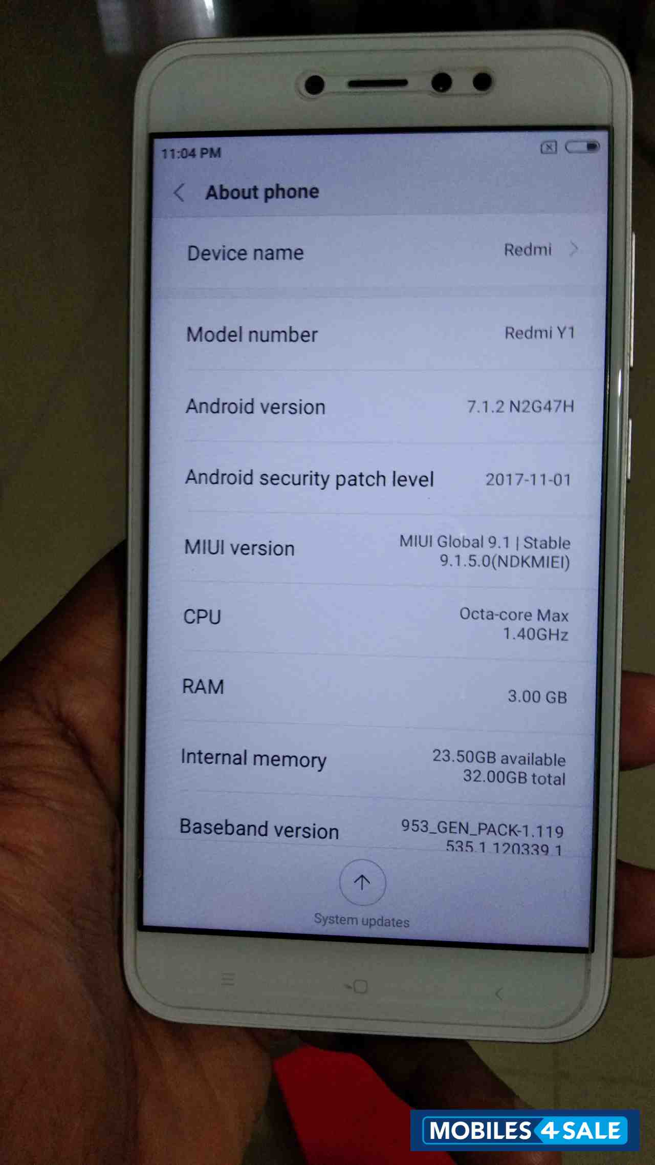 Xiaomi Redmi Y1 Xiaomi Redmi Y1