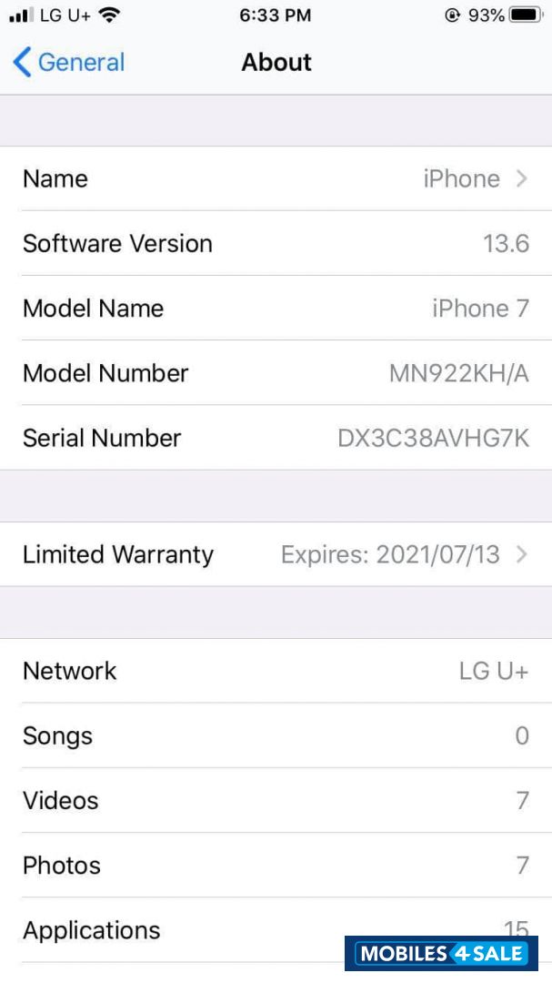 Apple  Iphone7 128gb