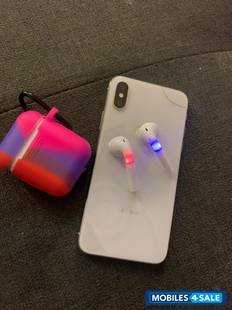 White Apple  Iphone x