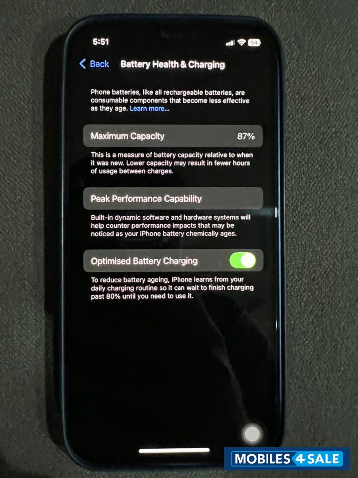 Dark Blue Apple  iphone 12