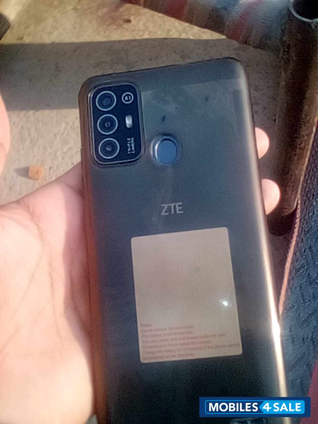 Black ZTE Blade A52