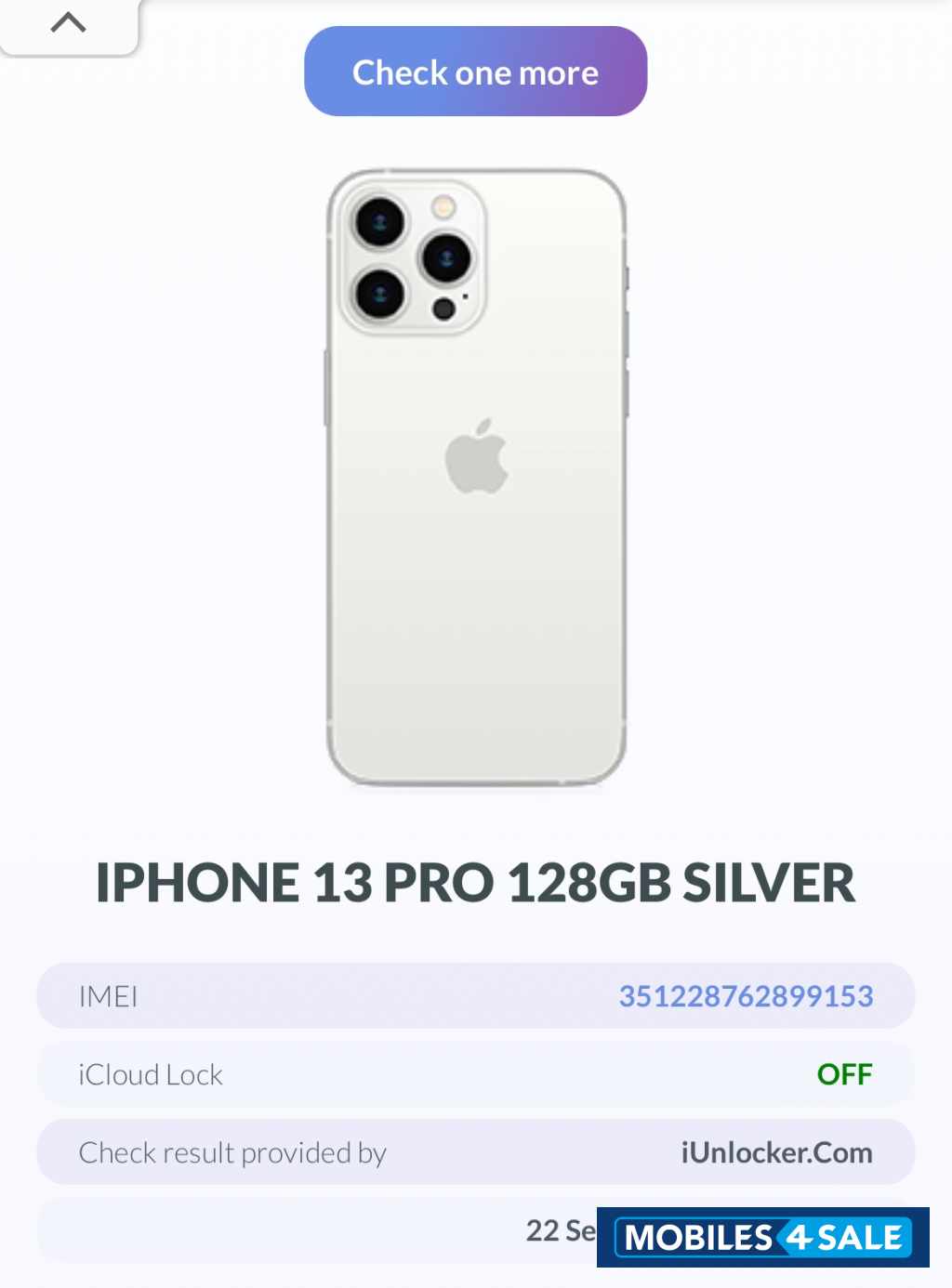Iphone13 pro MLTQ3LL/A