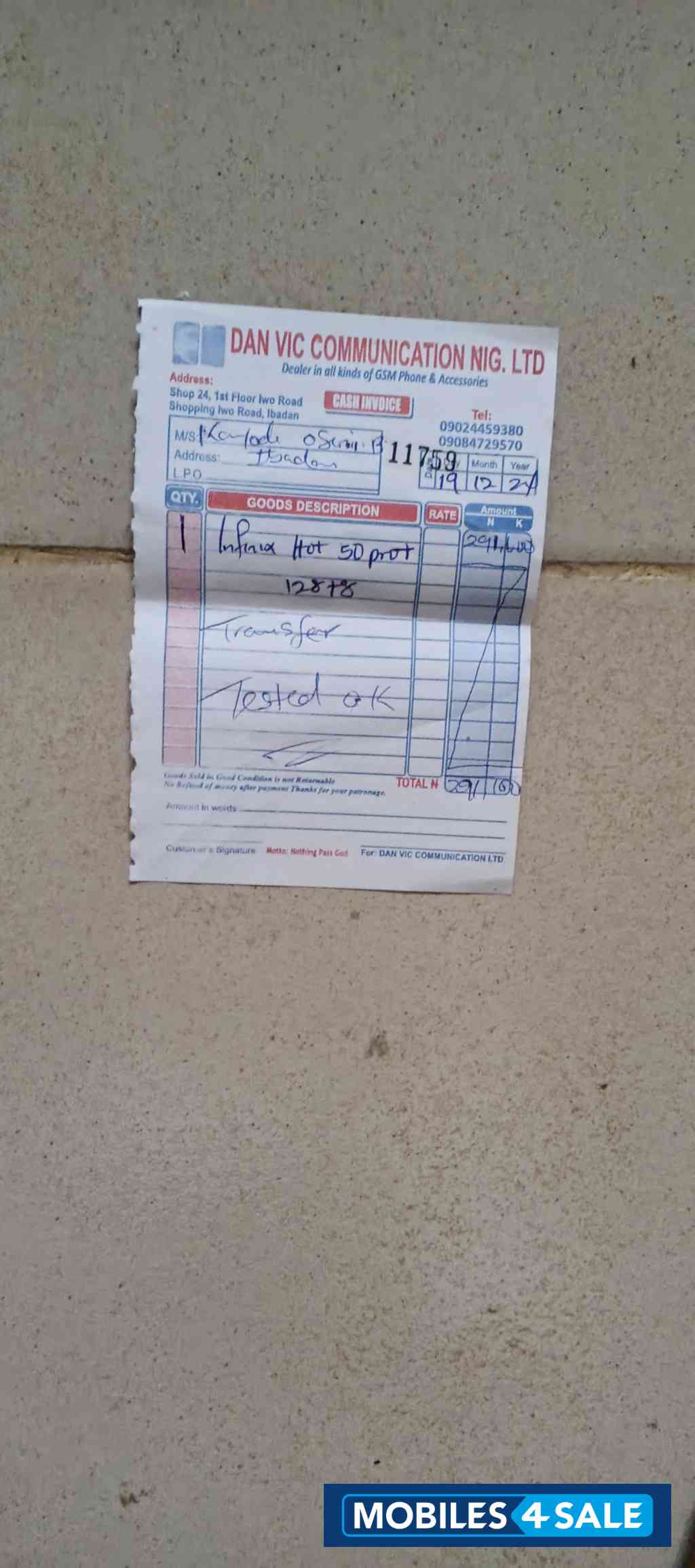 Light Blue Infinix Hot 50 pro plus Light Blue Infinix Hot 50 pro plus