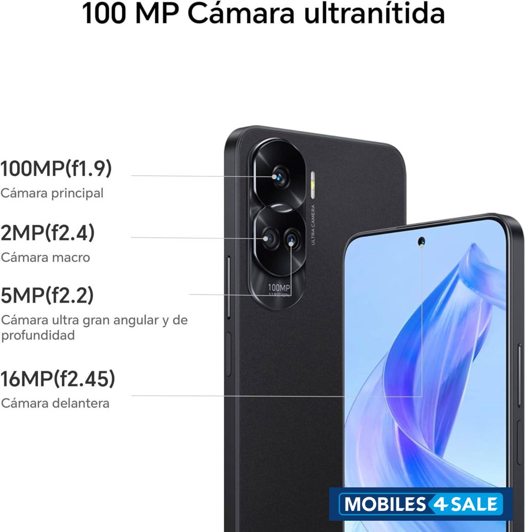 Midnight Black Honor 90 lite 5g Honor