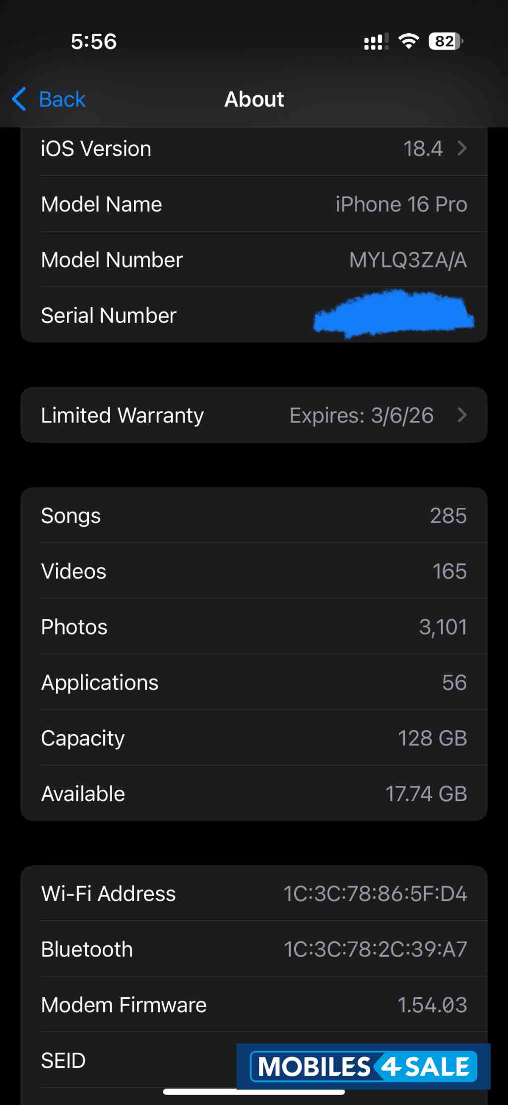 Iphone 16 pro 128gb gold