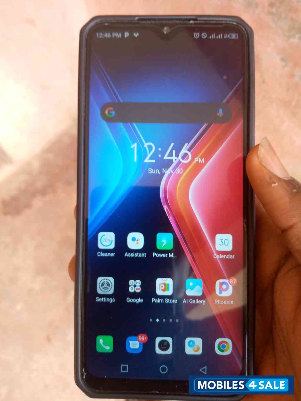 Black Infinix hot 11 play